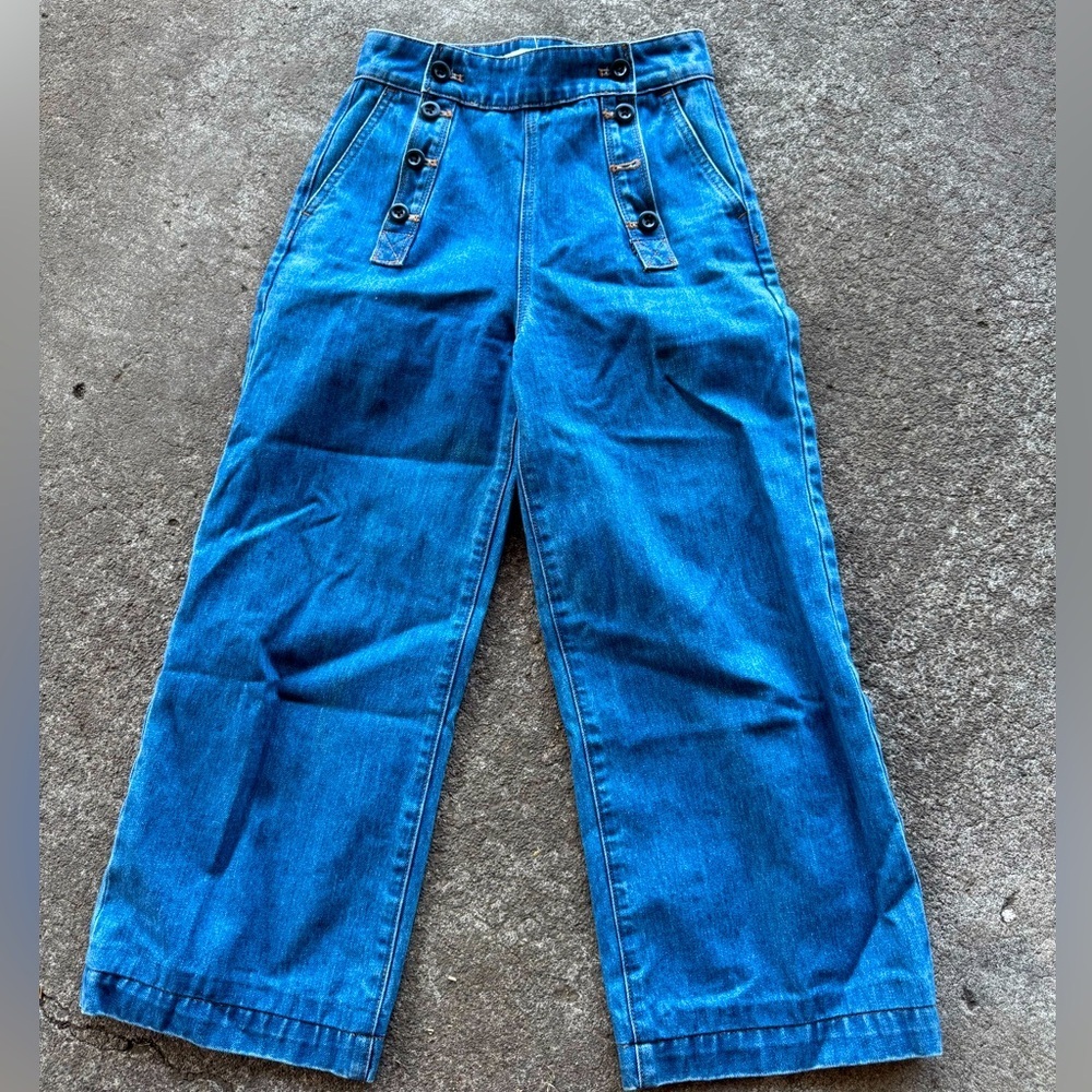 Madewell Rivet & Thread Wide Leg Sailor Denim Jeans - Picture 2 of 6